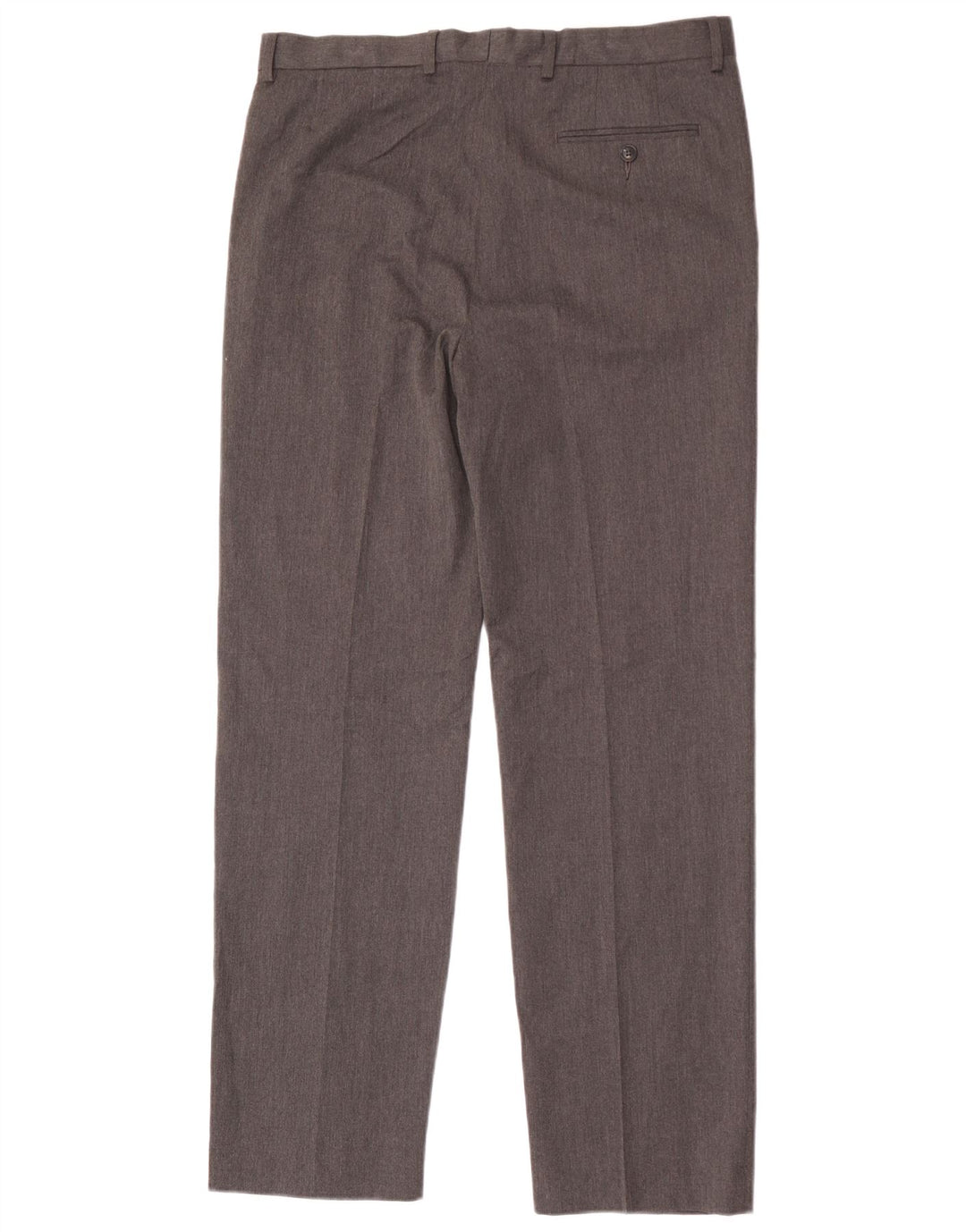 Pantaloni da abito vestibilità regolare Marks & Spencer da uomo W34 L33 poliestere grigio