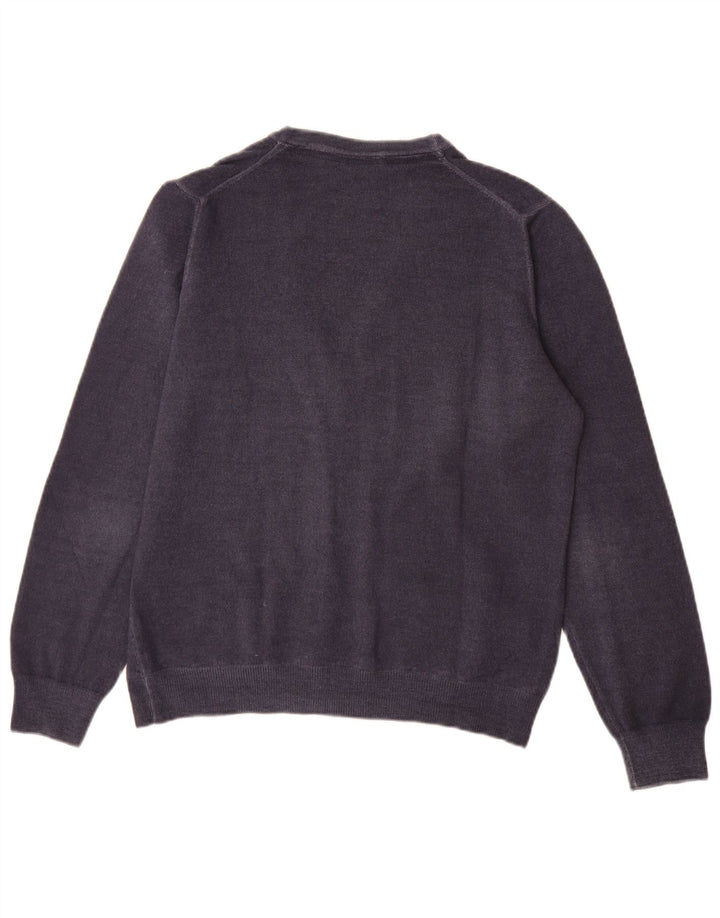 Liu Jo Uomo Cardigan Maglione Grande Lana Blu Navy