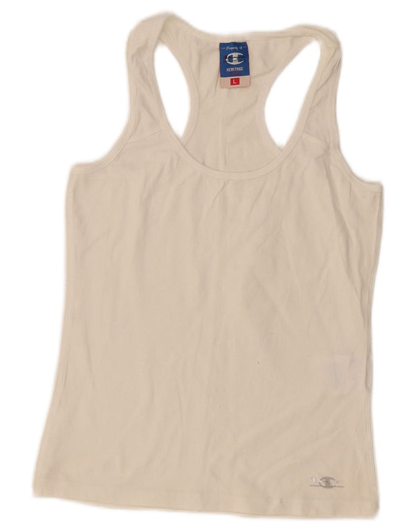 Canotta da donna Champion UK 14 grande cotone bianco