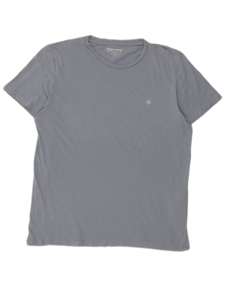 Jack & Jones T-shirt da uomo Top grande in cotone blu
