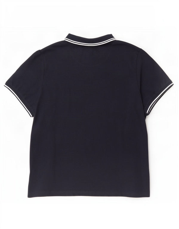 Polo da uomo Pretty Green 2XL Poliestere a righe blu navy