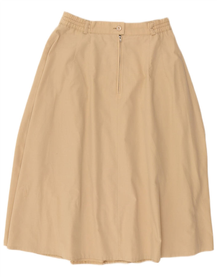 FAIR LADY Womens Pleated A-Line Skirt W28 Medium Beige
