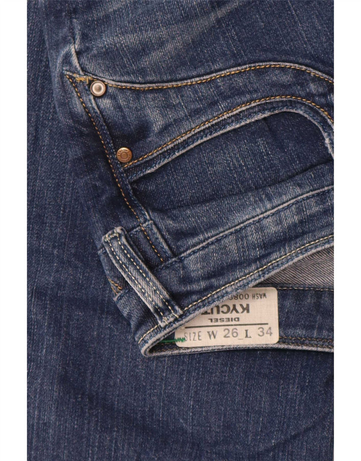 Jeans da donna Diesel Kycut Bootcut W26 L32 cotone blu