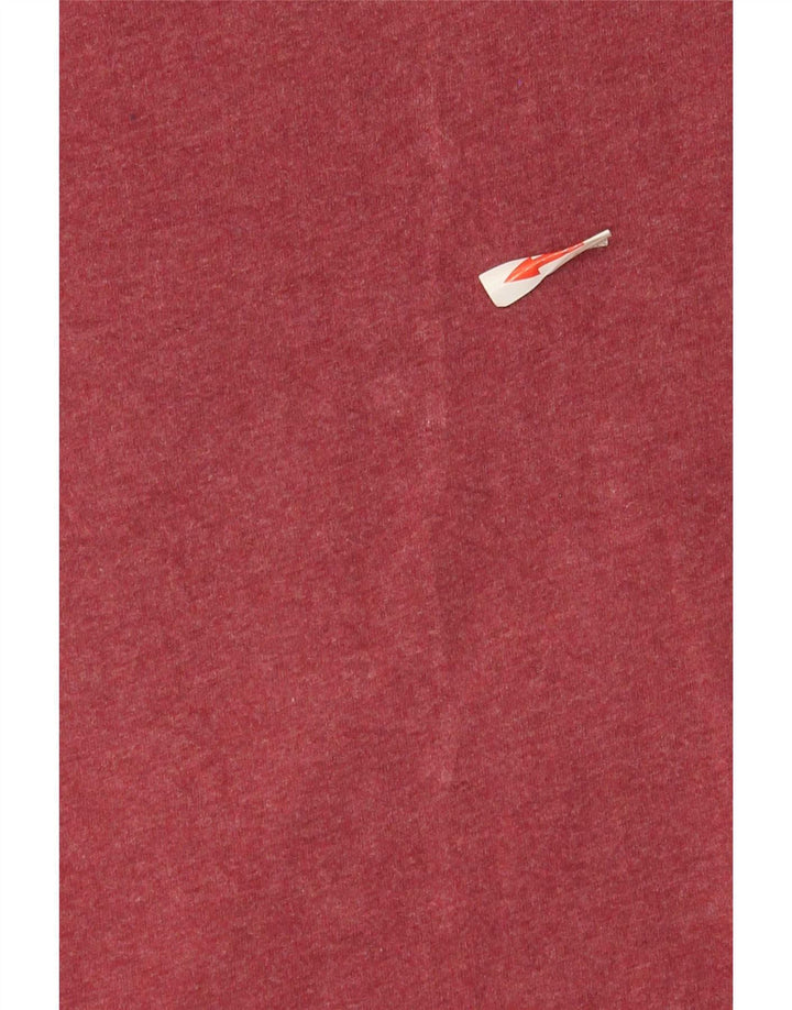 T-shirt da uomo Superdry Top Small in cotone bordeaux
