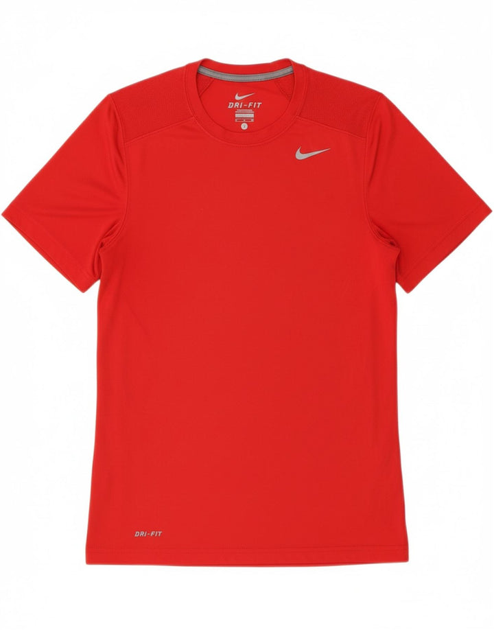 NIKE Mens Dri Fit T-Shirt Top Small Red Polyester Vintage Nike and Second-Hand Nike from Messina Hembry 