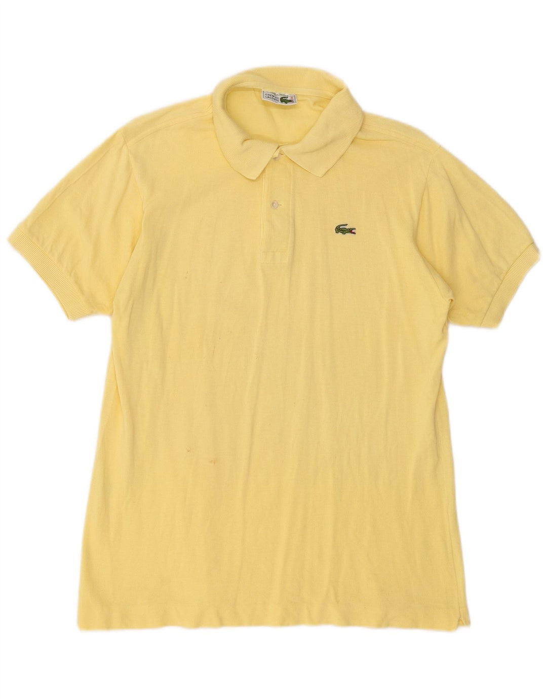 Polo da uomo Lacoste taglia 6 XL in cotone giallo