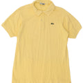 Polo da uomo Lacoste taglia 6 XL in cotone giallo