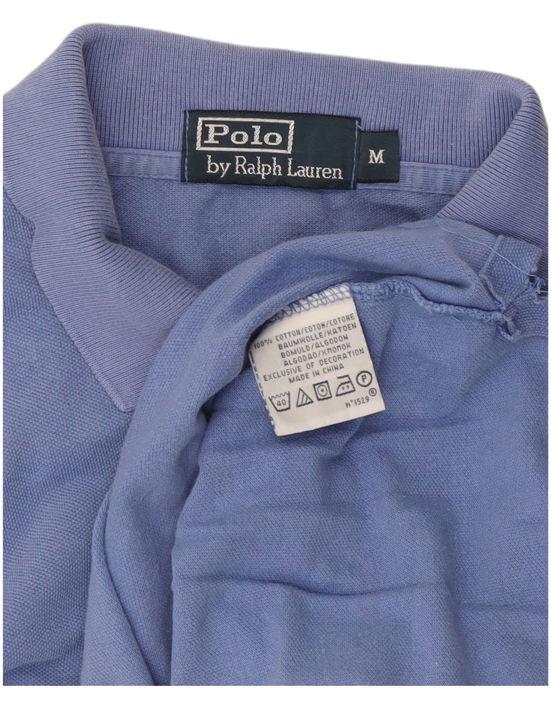 Polo Ralph Lauren da uomo in cotone blu medio