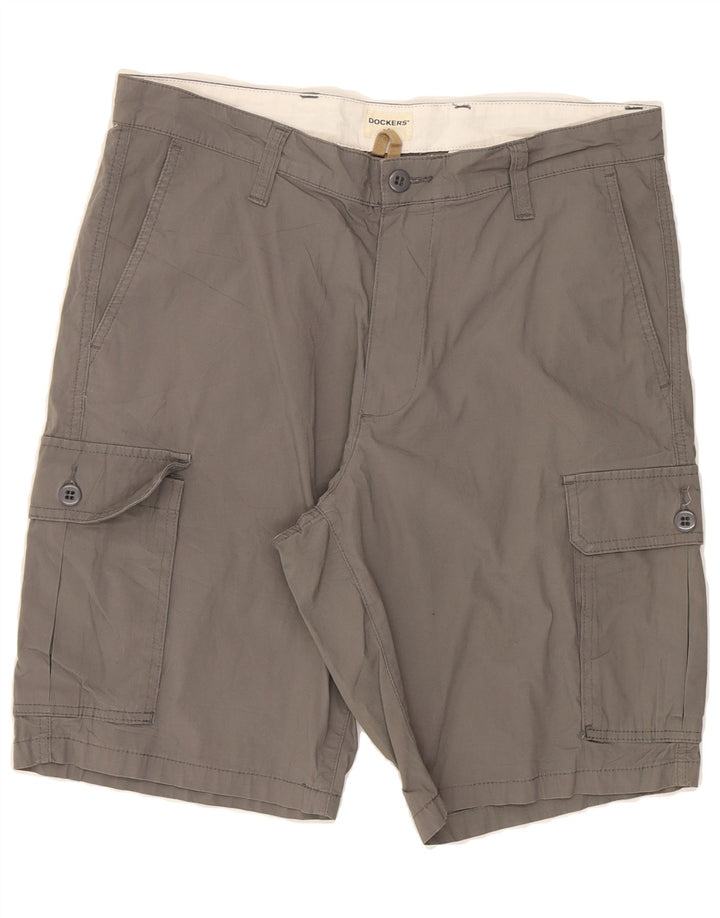 DOCKERS Mens Cargo Shorts W34 Large  Grey Cotton Vintage Dockers and Second-Hand Dockers from Messina Hembry 