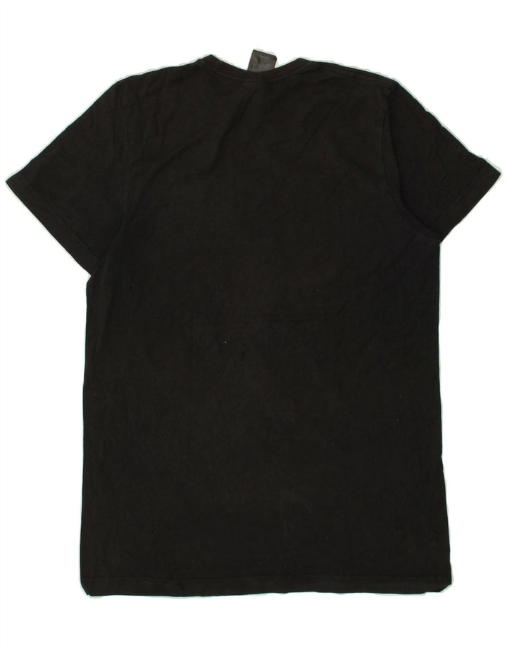 ADIDAS Mens Graphic T-Shirt Top Small Black Cotton Vintage Adidas and Second-Hand Adidas from Messina Hembry 