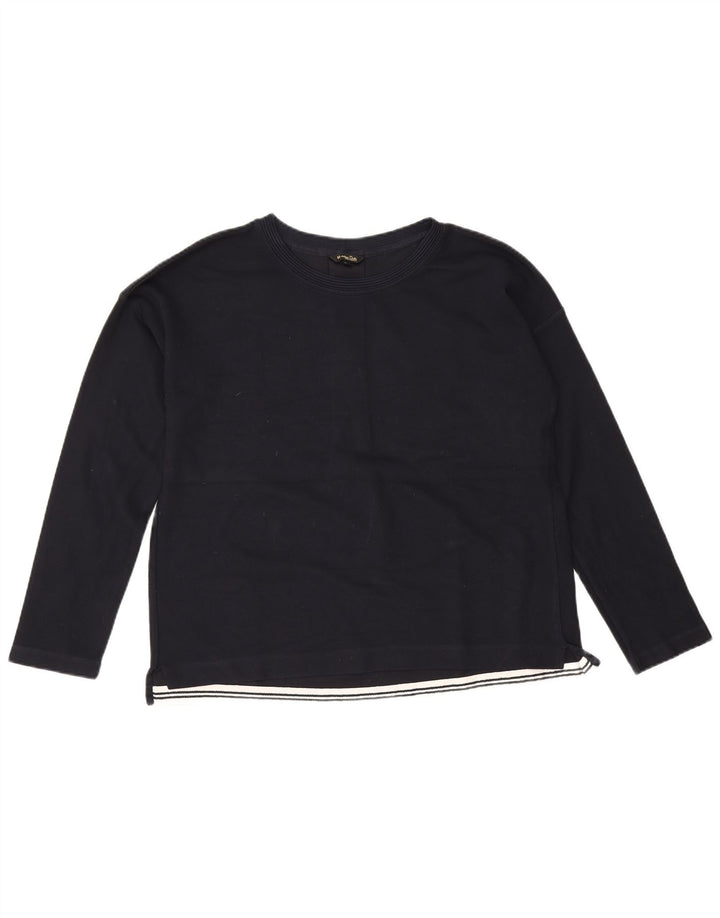 Massimo Dutti Top da donna a maniche lunghe UK 16 Large Blu Navy