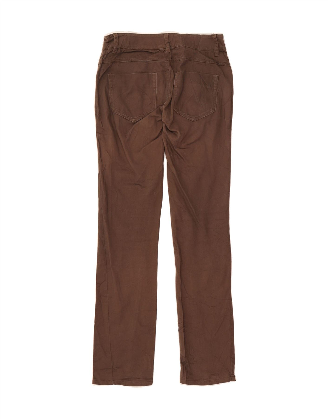 BENETTON Womens Straight Casual Trousers W26 L30 Brown Vintage Benetton and Second-Hand Benetton from Messina Hembry 