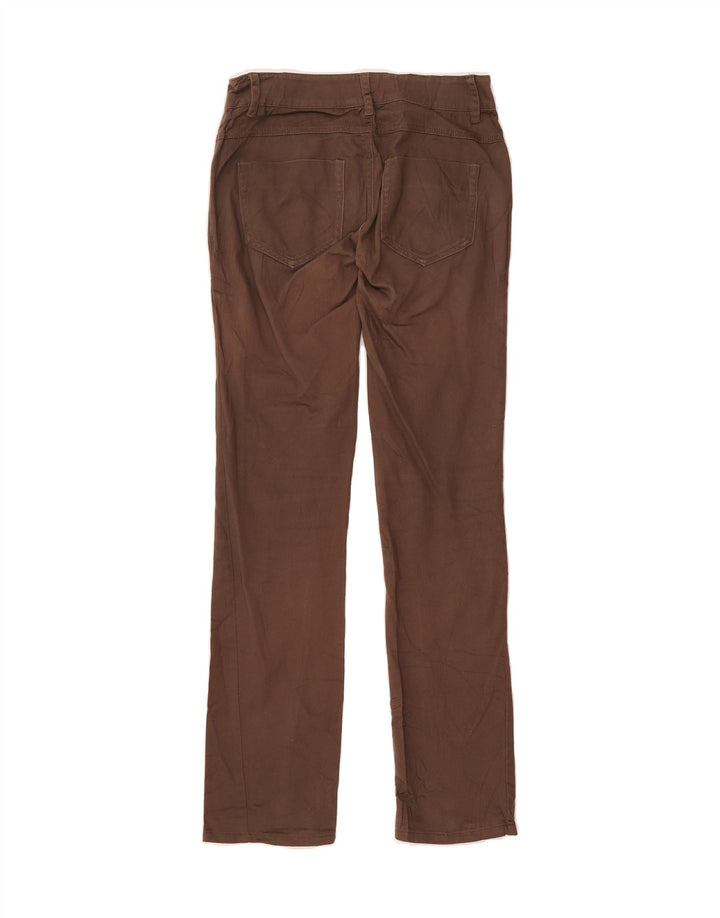 BENETTON Womens Straight Casual Trousers W26 L30 Brown Vintage Benetton and Second-Hand Benetton from Messina Hembry 