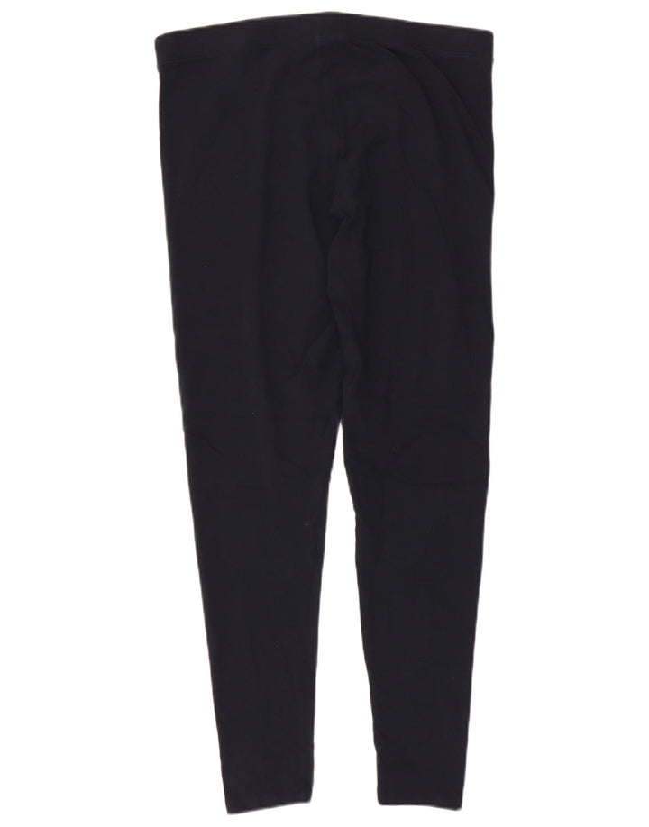 Leggings da donna Marks & Spencer UK 14 grande cotone blu navy