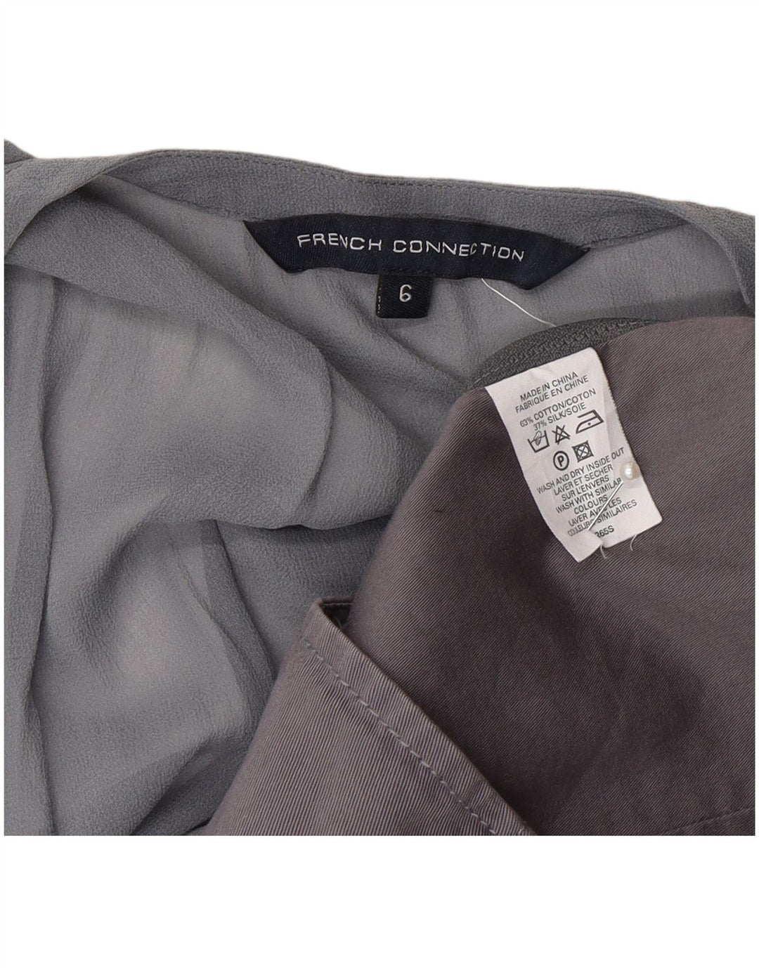 Camicetta da donna French Connection Top UK 6 XS Cotone grigio