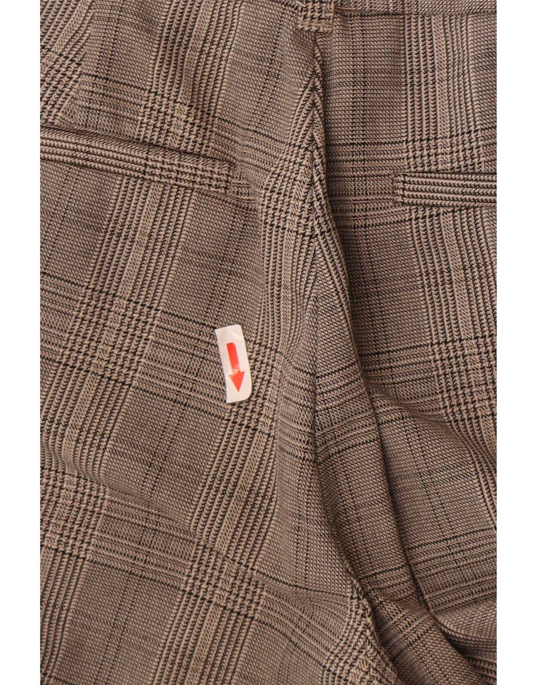 Pantaloni chino slim da donna Zara piccoli W26 L25 a quadri grigi
