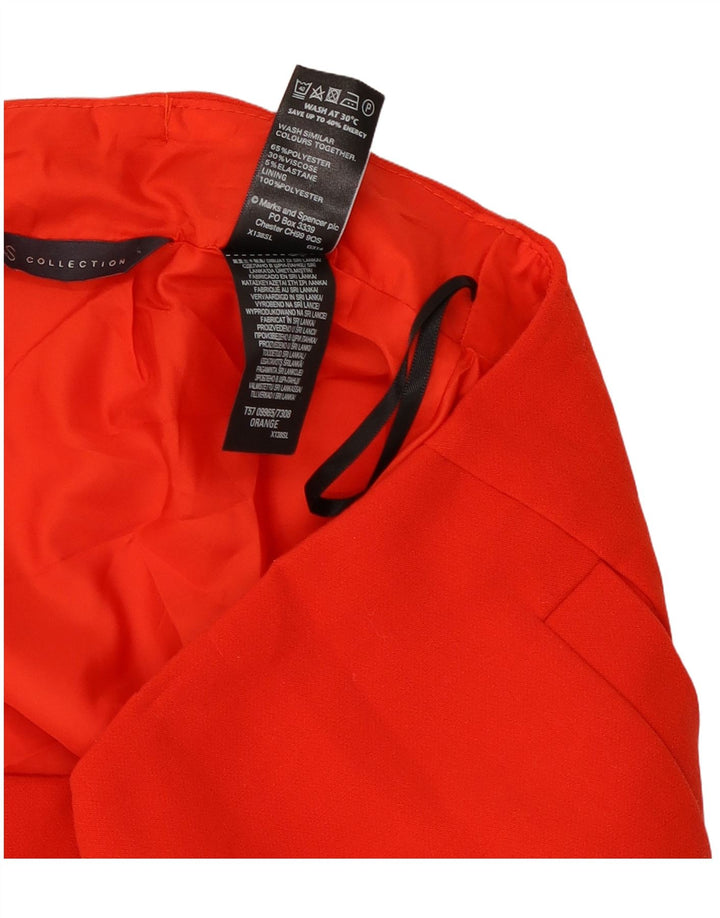Minigonna da donna Marks & Spencer UK 12 media W30 poliestere rosso