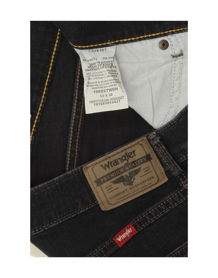 Jeans dritti da uomo Wrangler W33 L30 cotone blu navy