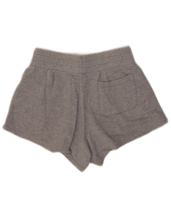 Pantaloncini sportivi grafici da donna Adidas UK 8/10 piccolo cotone chiazzato grigio