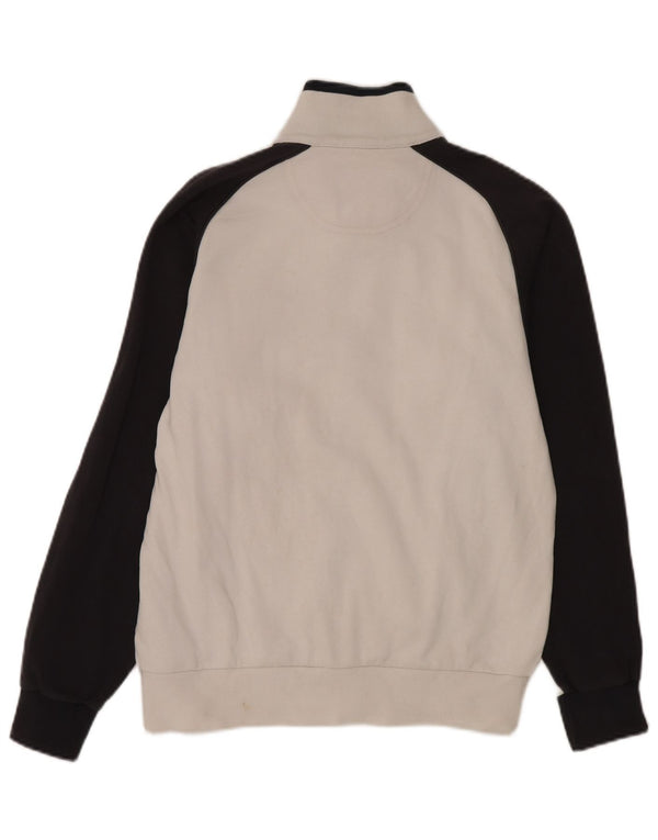 Giacca da tuta da uomo Champion in cotone color block bianco medio