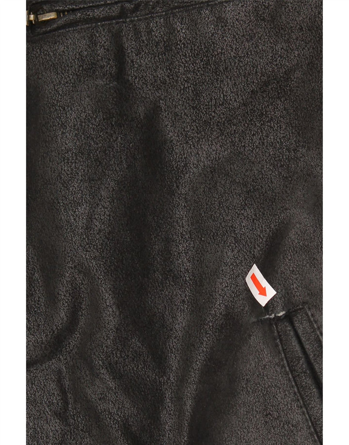 Giacca in Pelle Uomo Bata IT 48 Pelle Nera Media