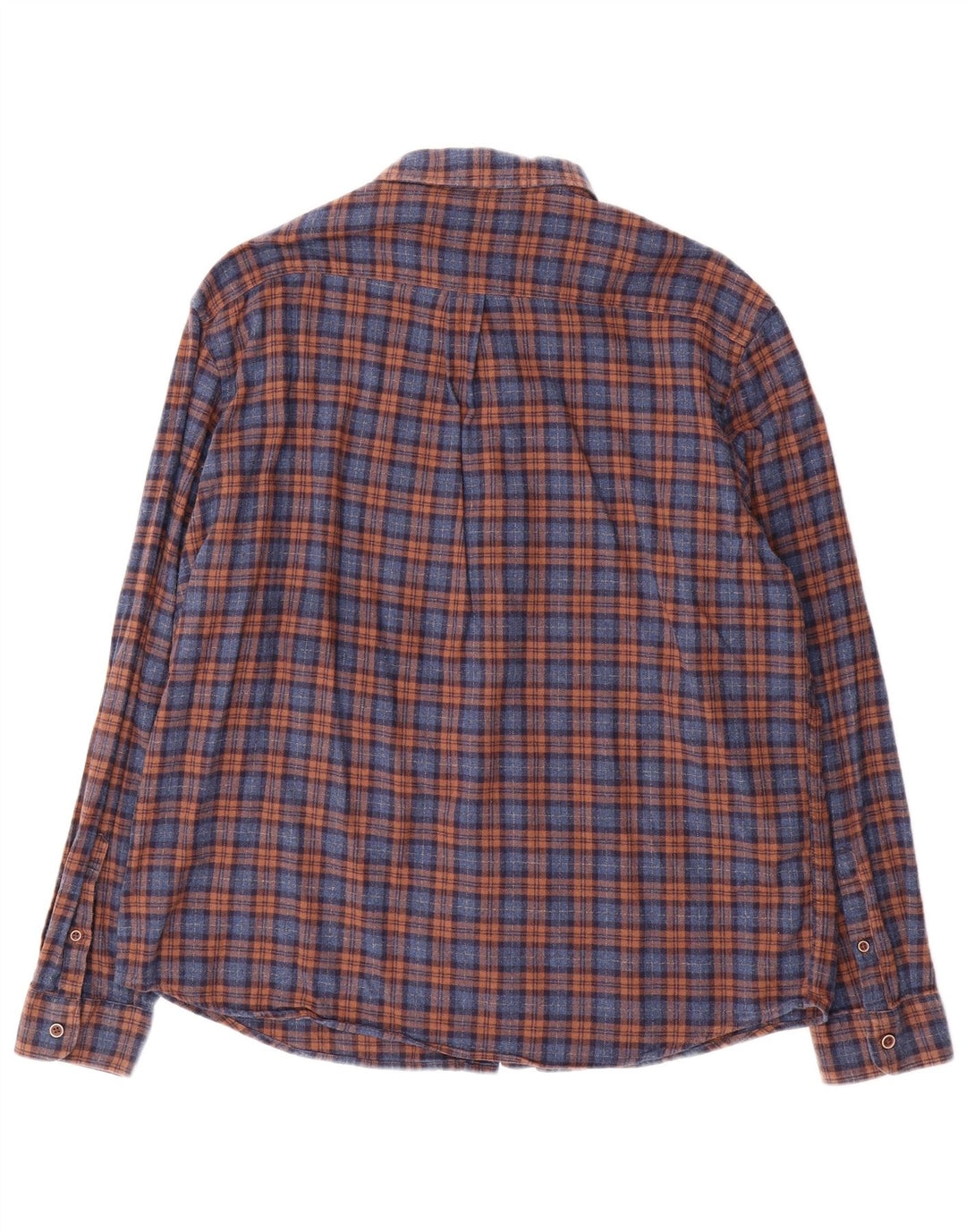 Camicia di flanella regolare da uomo Marks & Spencer XL in cotone blu