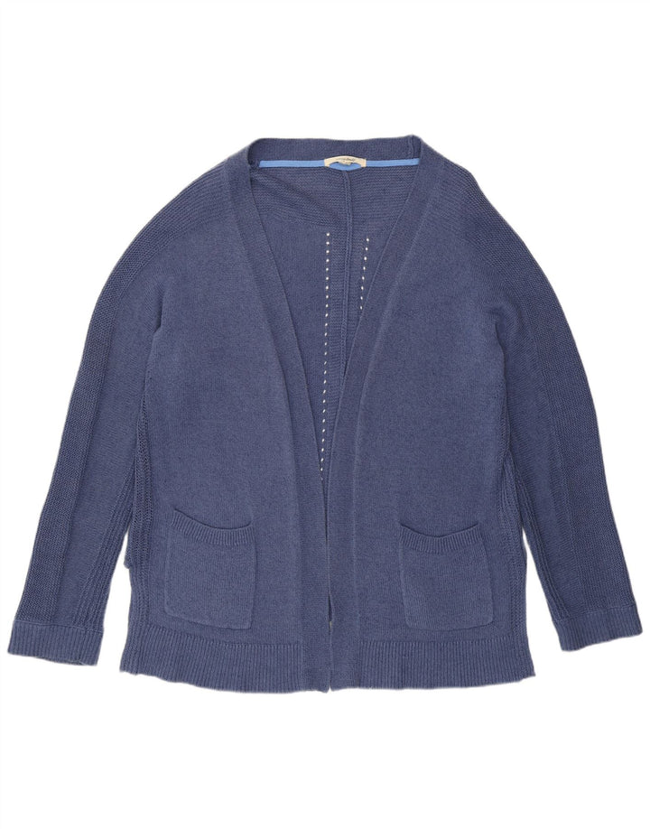 Maglione cardigan aperto da donna White Stuff UK 16 grande cotone blu