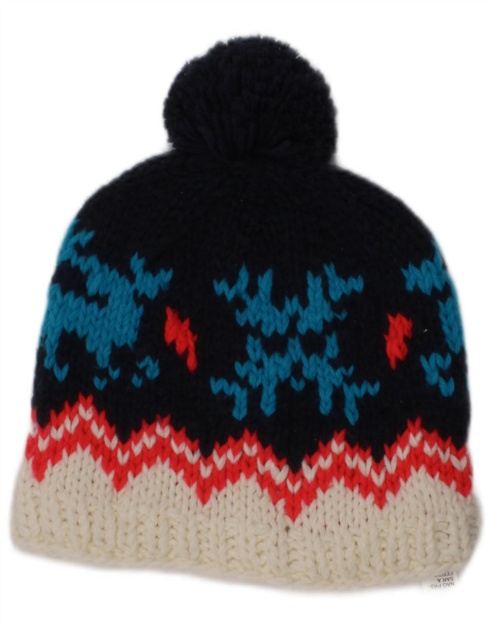 Roxy Cappello Beanie Lavorato a Maglia da Donna Taglia Unica Blu Navy Fair Isle Poliestere Invernale
