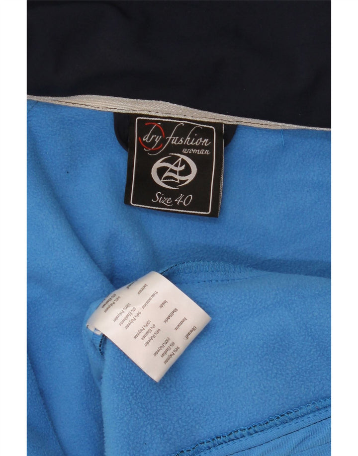 Giacca a vento con cappuccio da donna vintage EU 40 poliestere medio blu navy