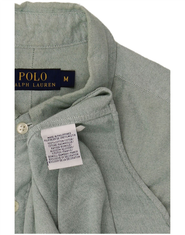 POLO RALPH LAUREN Camicia Uomo Cotone Verde Medio