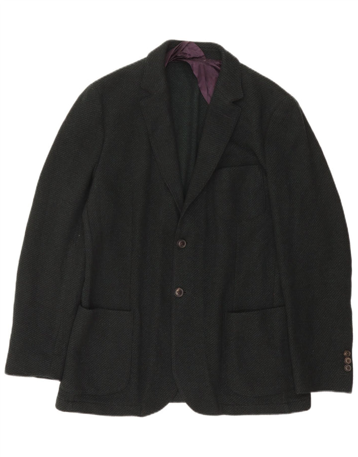 Gant Giacca Blazer da Uomo a 2 Bottoni IT 50 Large Verde Lana