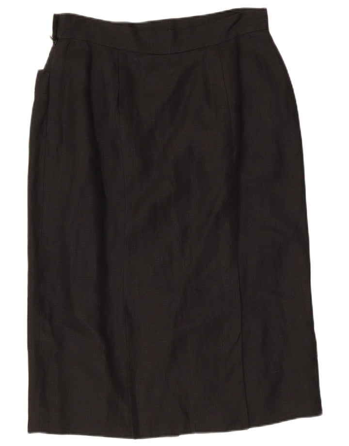 MISSONI Gonna longuette da donna UK 16 Grande lino nero