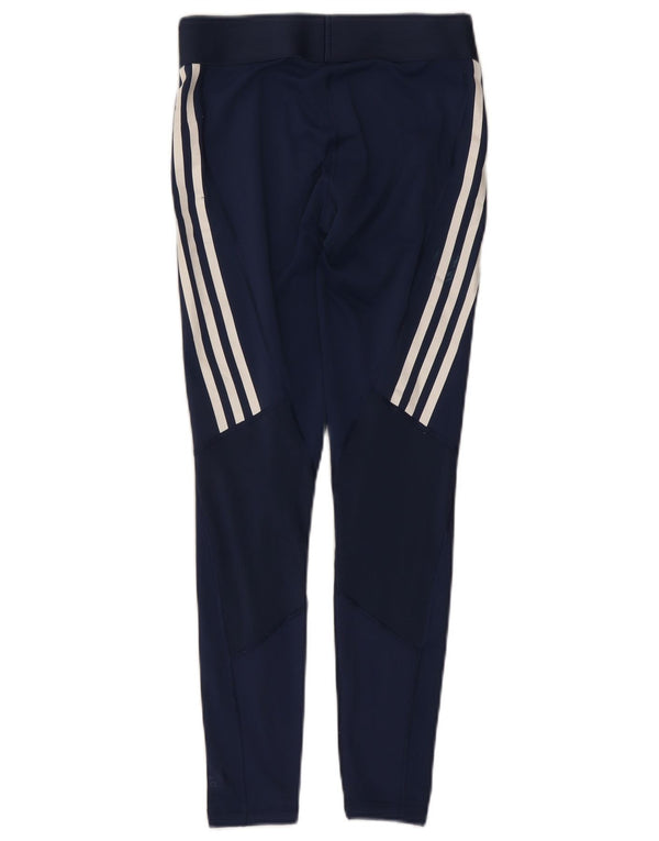 Leggings Adidas Aeroready da donna UK 8/10 Small Blu Navy