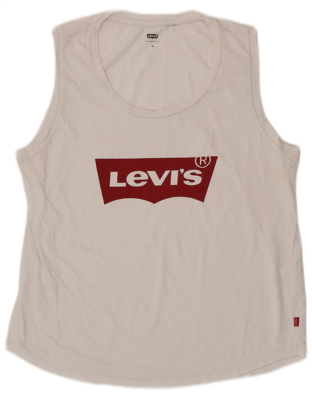 Levi's Women's Graphic Vest Top UK 12 Medium White