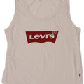 Levi's Women's Graphic Vest Top UK 12 Medium White