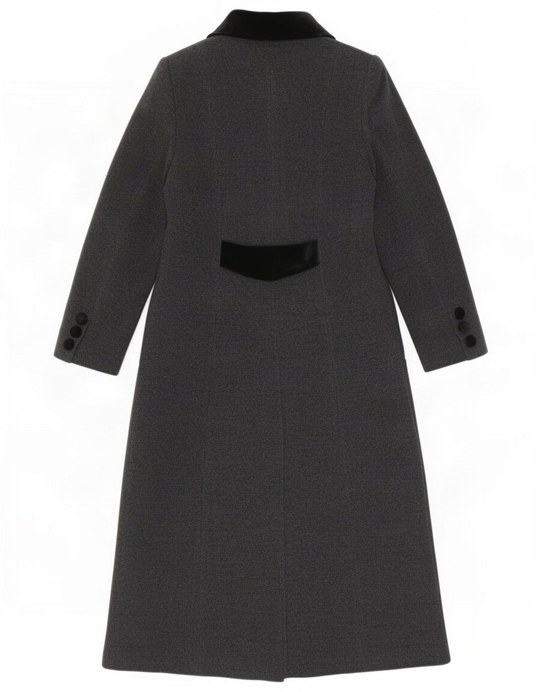 Soprabito vintage da donna UK 10 piccolo in lana grigia
