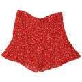 Gonna ZARA Donna UK 14 Grande Rosso Floreale