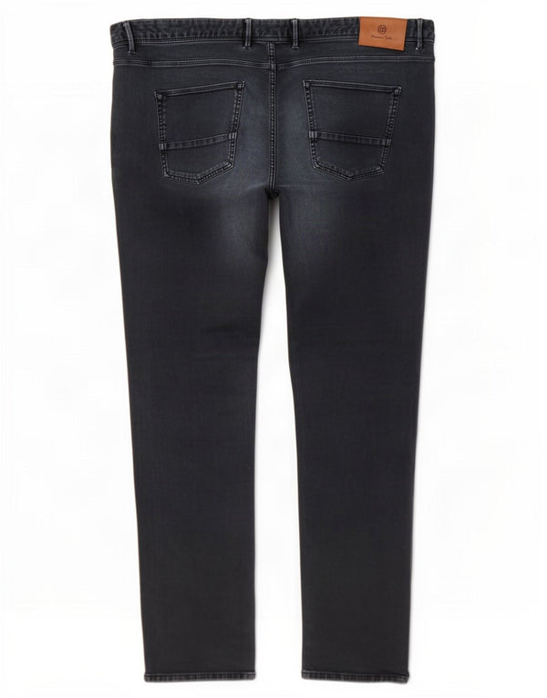 Pantaloni casual slim fit da uomo Massimo Dutti EU 50 2XL W40 L33 Blu Navy