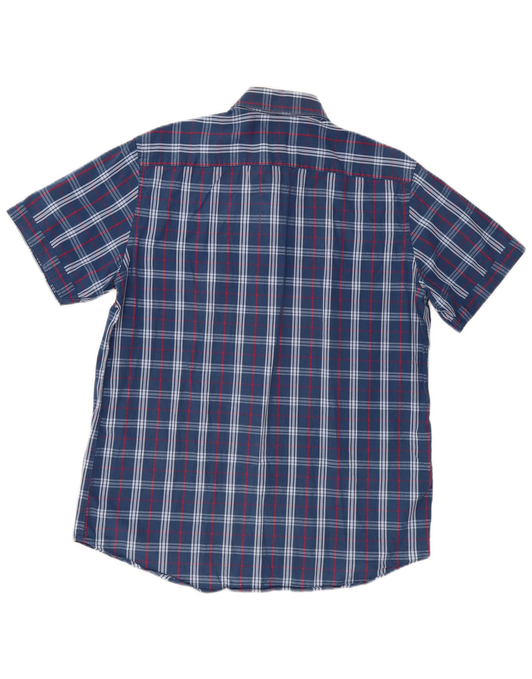 CARRERA Camicia da uomo a maniche corte vestibilità regolare a quadri blu grandi