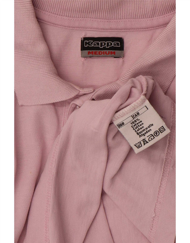 Polo Kappa Uomo Cotone Rosa Medio