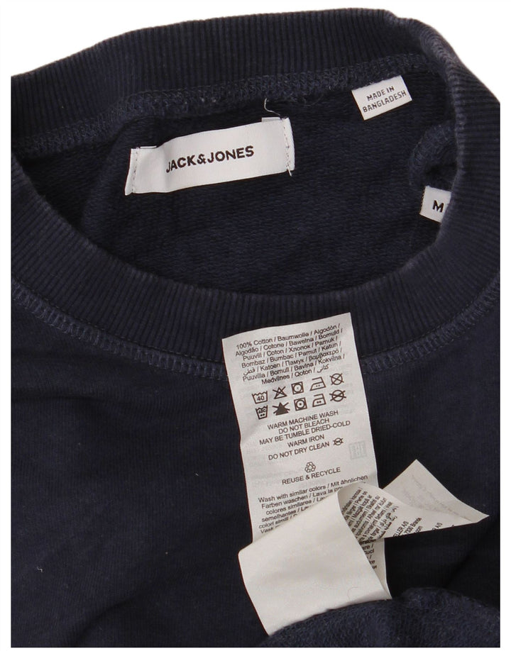 Jack & Jones Felpa da uomo in cotone medio blu navy