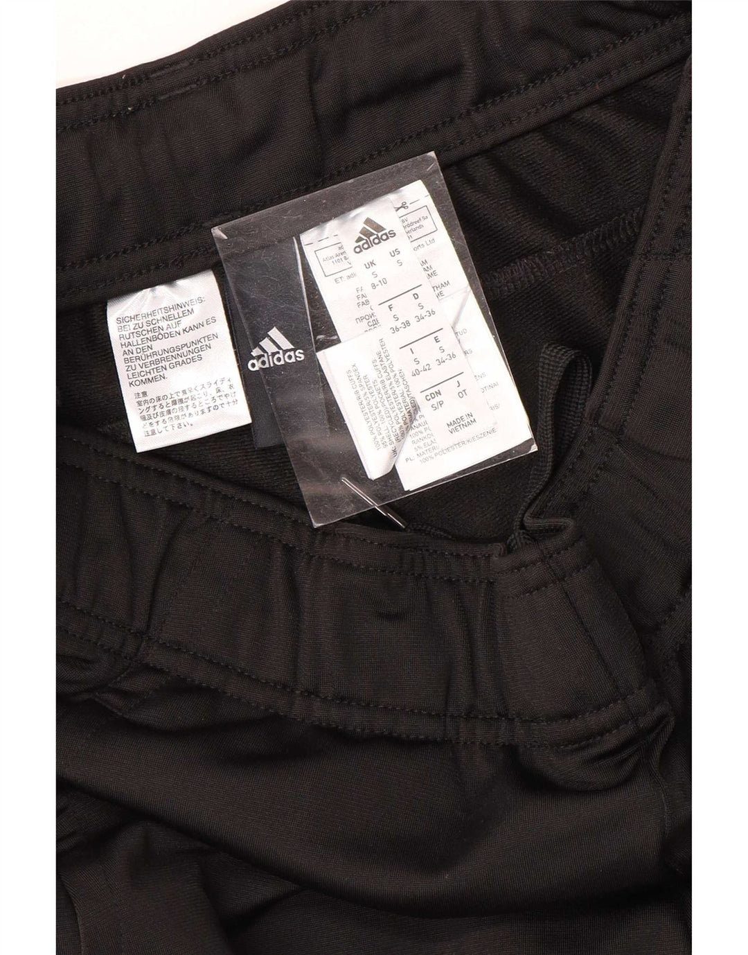 Pantaloni da tuta da donna Adidas Joggers UK 8/10 Small Poliestere nero