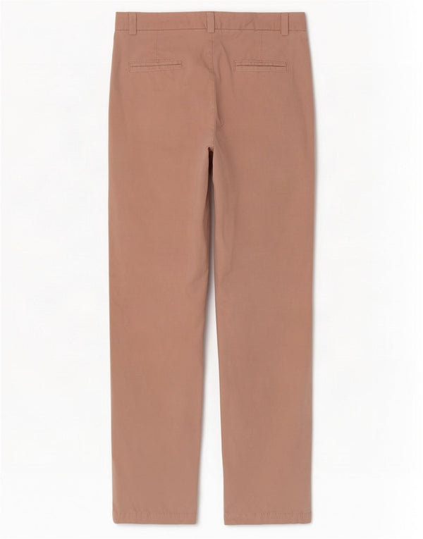 Pantaloni chino slim da donna Marks & Spencer UK 10 piccoli W27 L30 cotone rosa