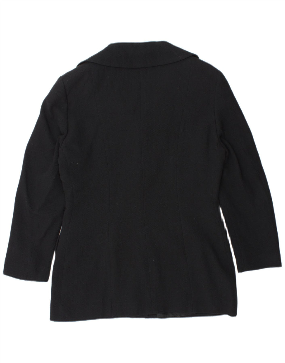 Giacca blazer vintage da donna a 4 bottoni IT 48 XL in lana blu navy