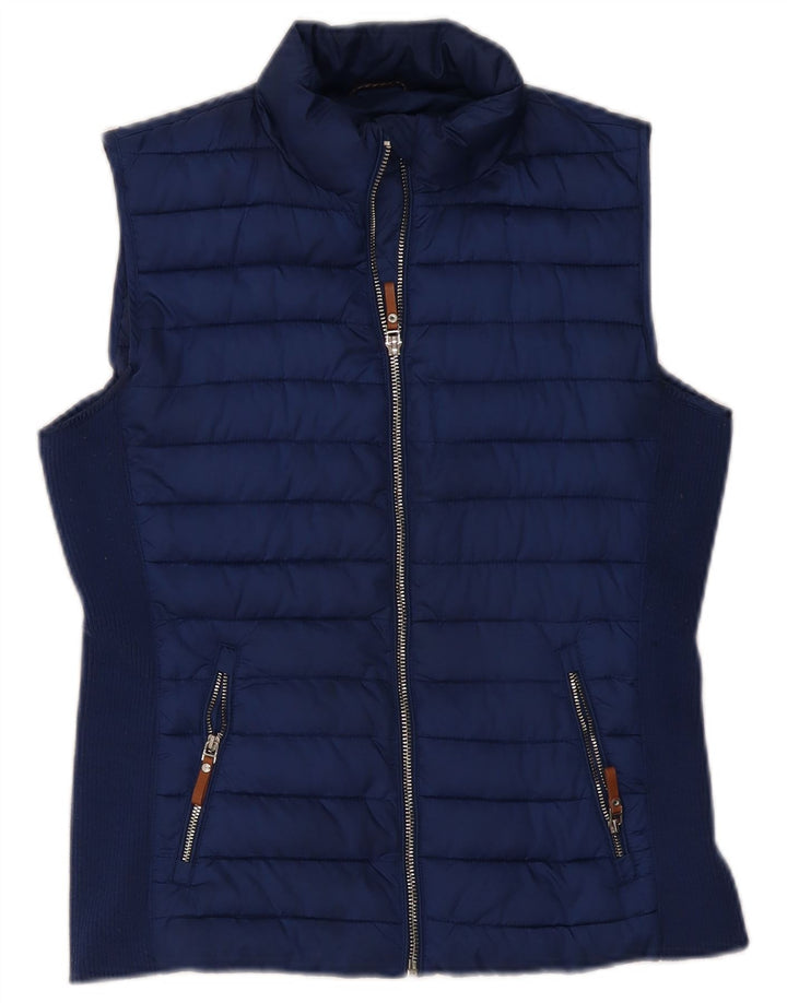 Gilet imbottito da donna Massimo Dutti UK 14 medio blu navy