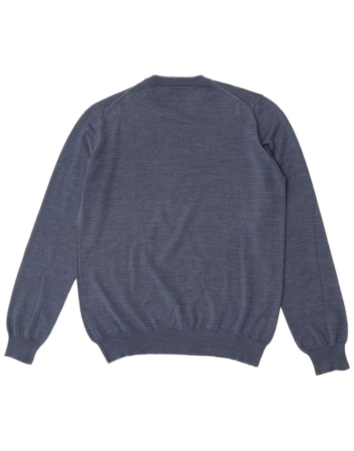 Maglione maglione girocollo da uomo Navigare XL in lana blu