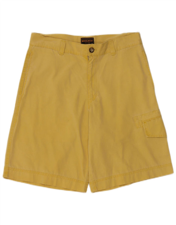 Pantaloncini cargo da uomo Woolrich W32 cotone giallo medio