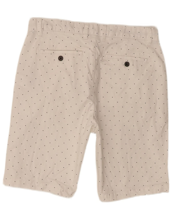 Pantaloncini chino slim fit da uomo Jack Wills W32 cotone medio a pois bianco