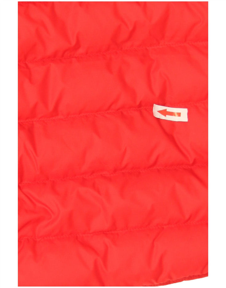 Giacca imbottita con cappuccio da donna Adidas UK 8 Small rossa in poliammide