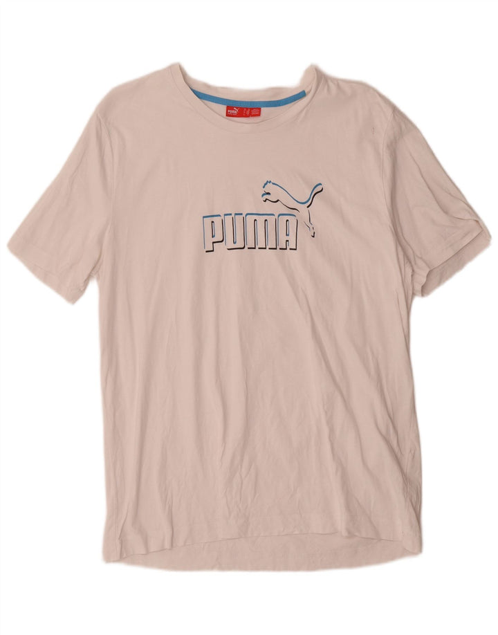 T-shirt grafica da uomo Puma XL bianca